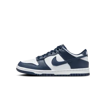 Nike Dunk Low GS White Midnight Navy Grade School