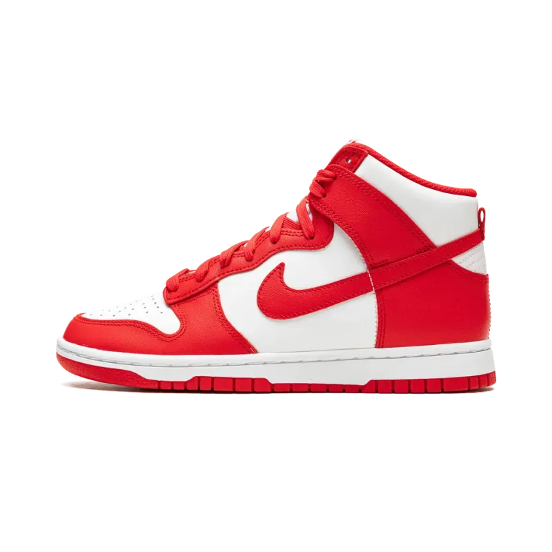 Nike Dunk High White / University Red Mens