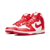 Nike Dunk High White / University Red Mens