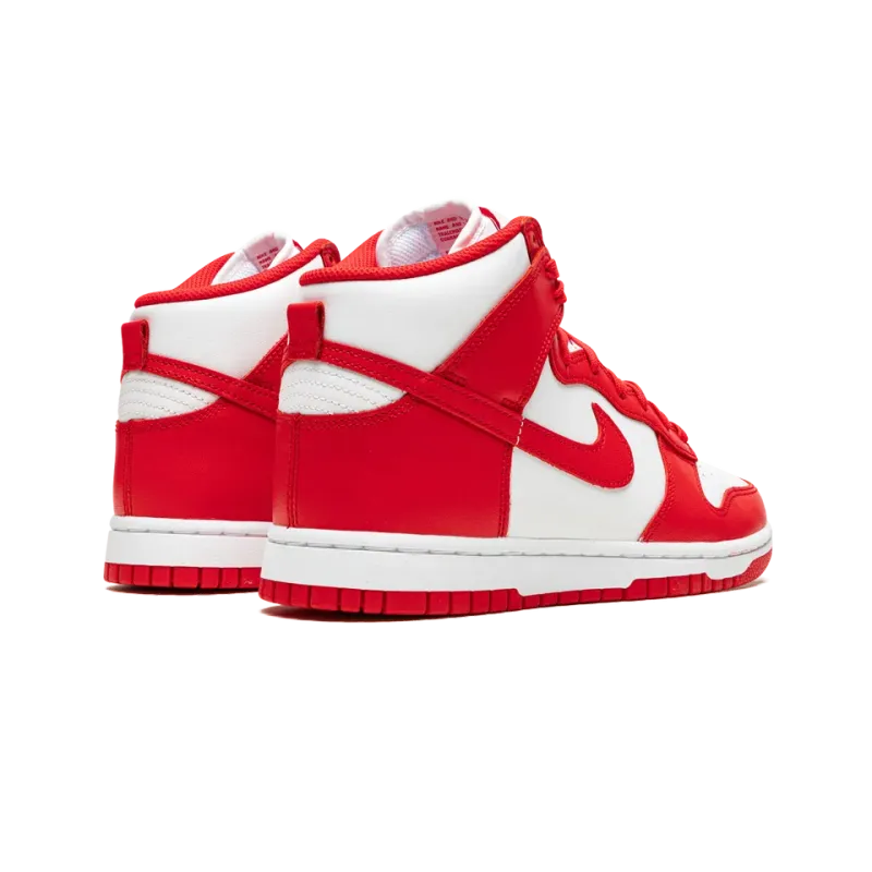 Nike Dunk High White / University Red Mens