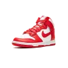 Nike Dunk High White / University Red Mens