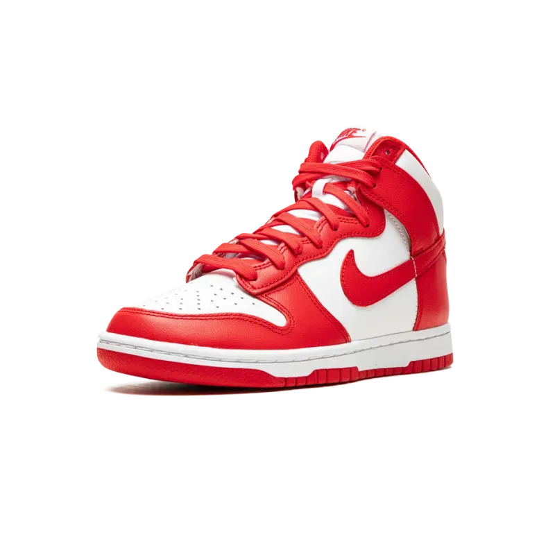 Nike Dunk High White / University Red Mens