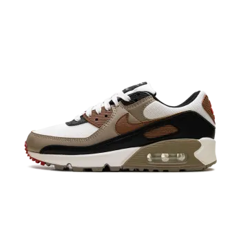 Nike Air Max 90 WMNS Phantom Black Fire Red Light British Tan Womens