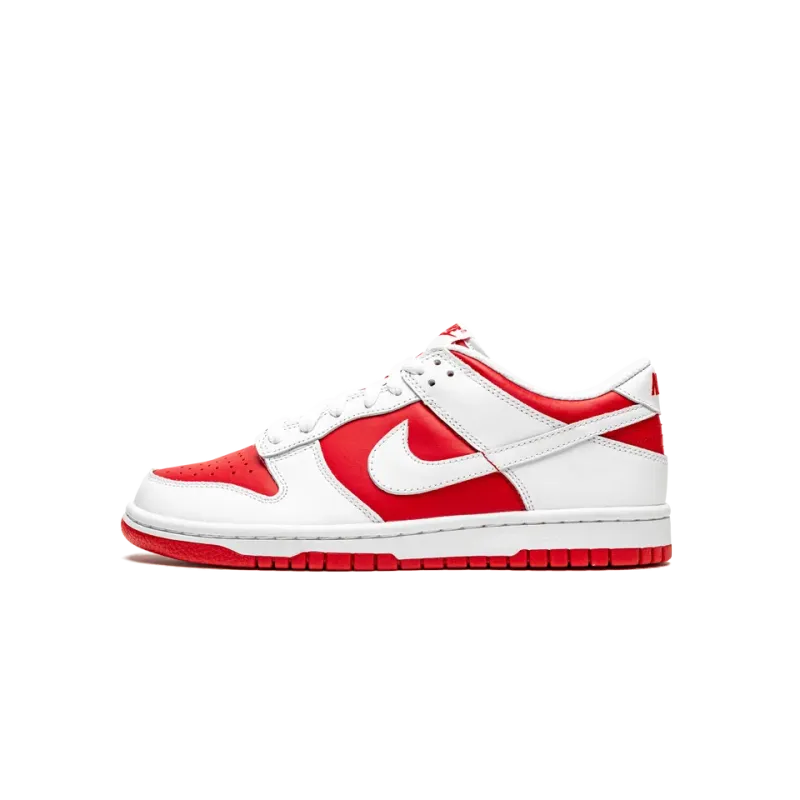 Nike Dunk Low GS White / University Red Grade School