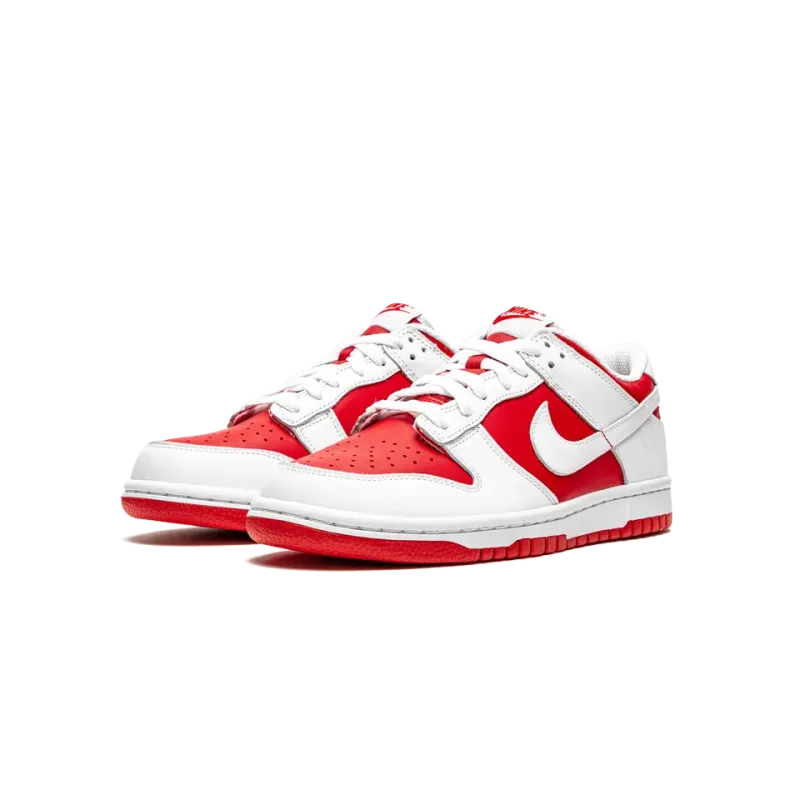 Nike Dunk Low GS White / University Red Grade School