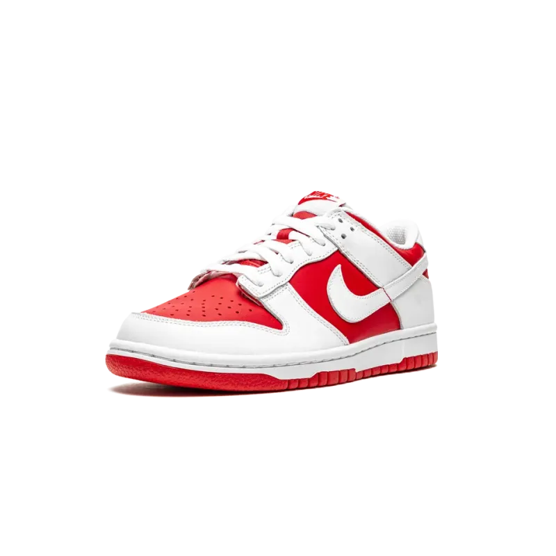 Nike Dunk Low GS White / University Red Grade School