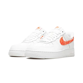 Nike AIR FORCE 1 LO MNS WMNS Orange Paisley Womens