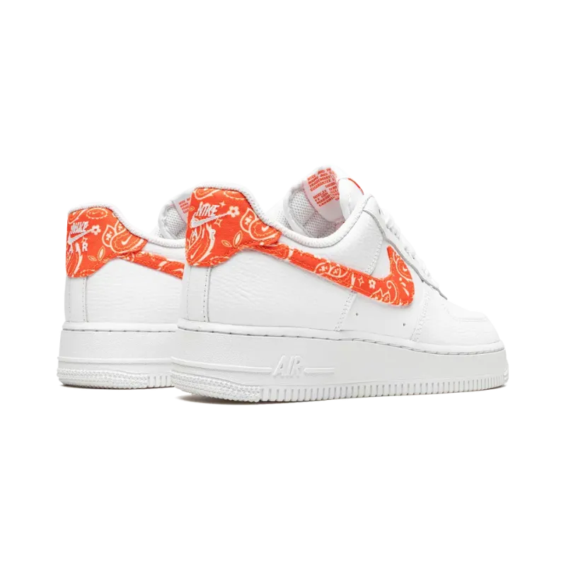 Nike AIR FORCE 1 LO MNS WMNS Orange Paisley Womens