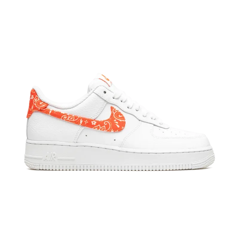 Nike AIR FORCE 1 LO MNS WMNS Orange Paisley Womens