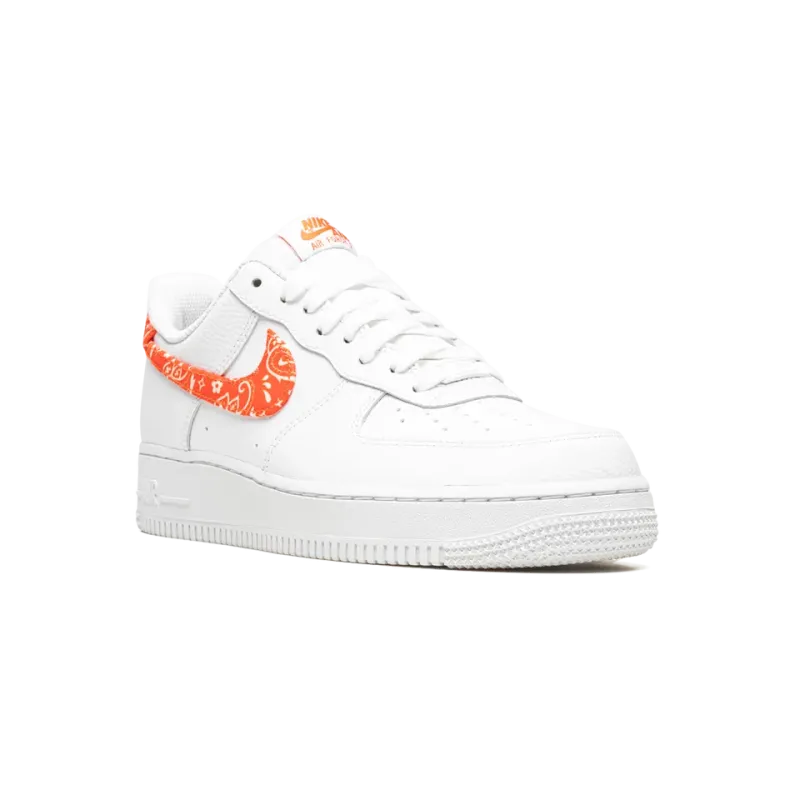 Nike AIR FORCE 1 LO MNS WMNS Orange Paisley Womens