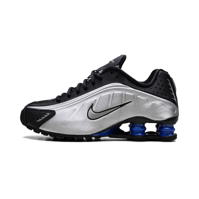 Nike Shox R4 WMNS Metallic Silver Black Racer Blue Womens