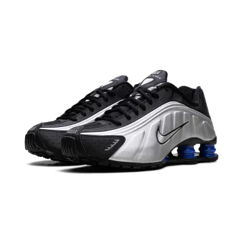 Nike Shox R4 WMNS Metallic Silver Black Racer Blue Womens