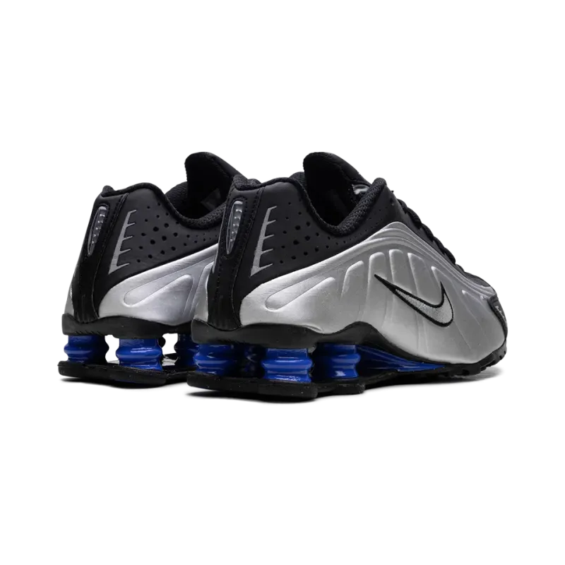 Nike Shox R4 WMNS Metallic Silver Black Racer Blue Womens