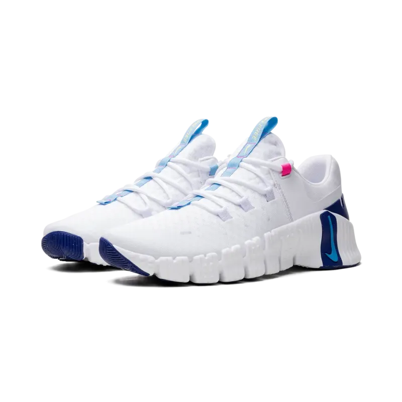 Nike Free Metcon 5 White Aquarius Blue Mens