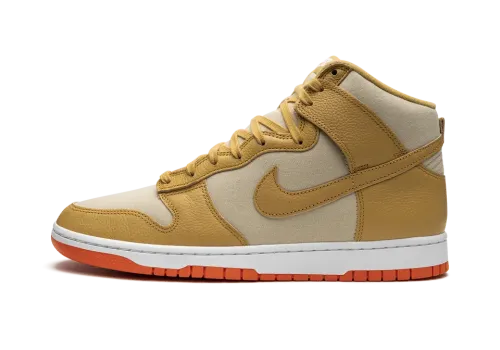 Nike Dunk High Gold Canvas Mens — Premium Wheat Gold Retro Dunk