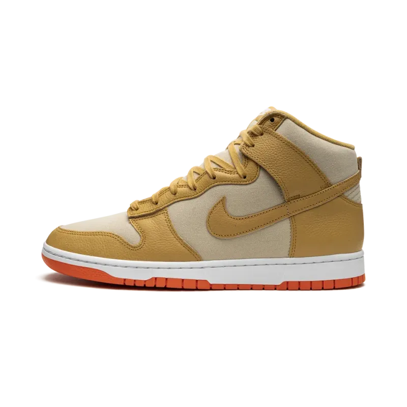 Nike Dunk High Gold Canvas Mens