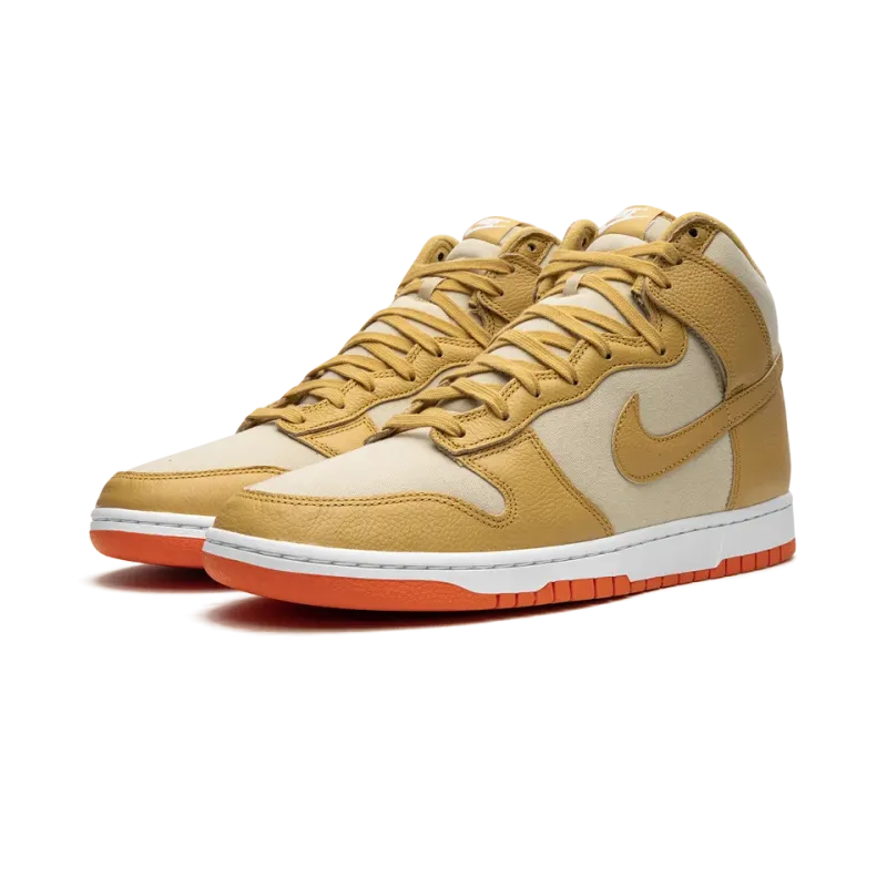 Nike Dunk High Gold Canvas Mens