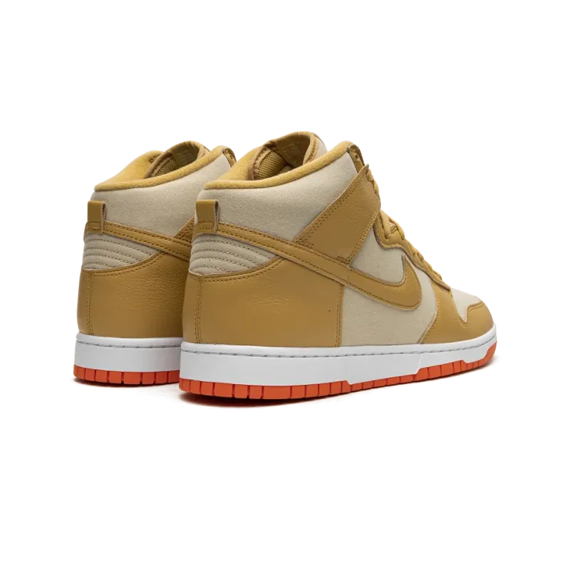 Nike Dunk High Gold Canvas Mens