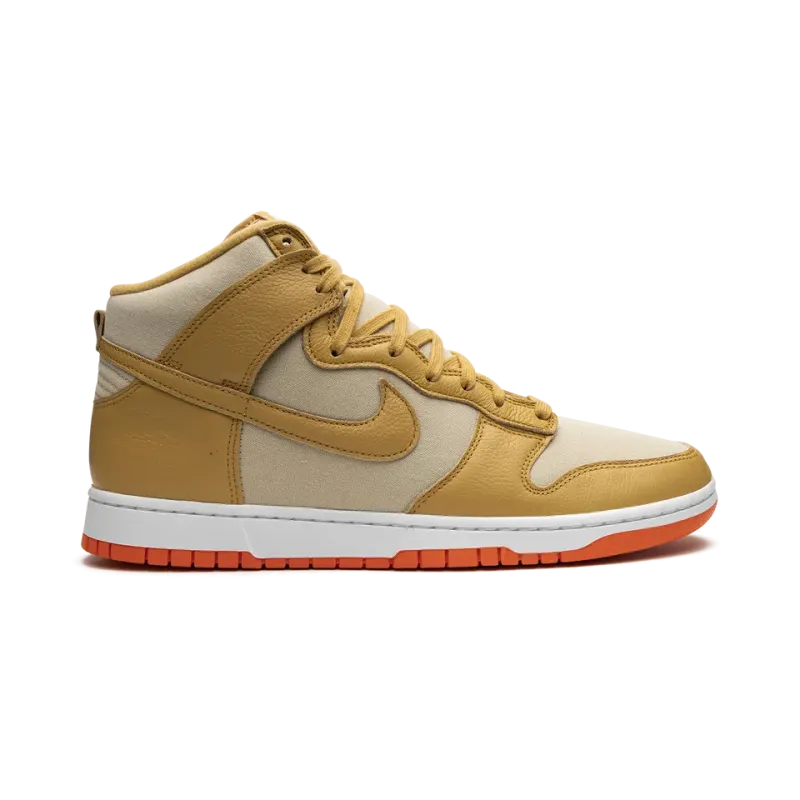Nike Dunk High Gold Canvas Mens
