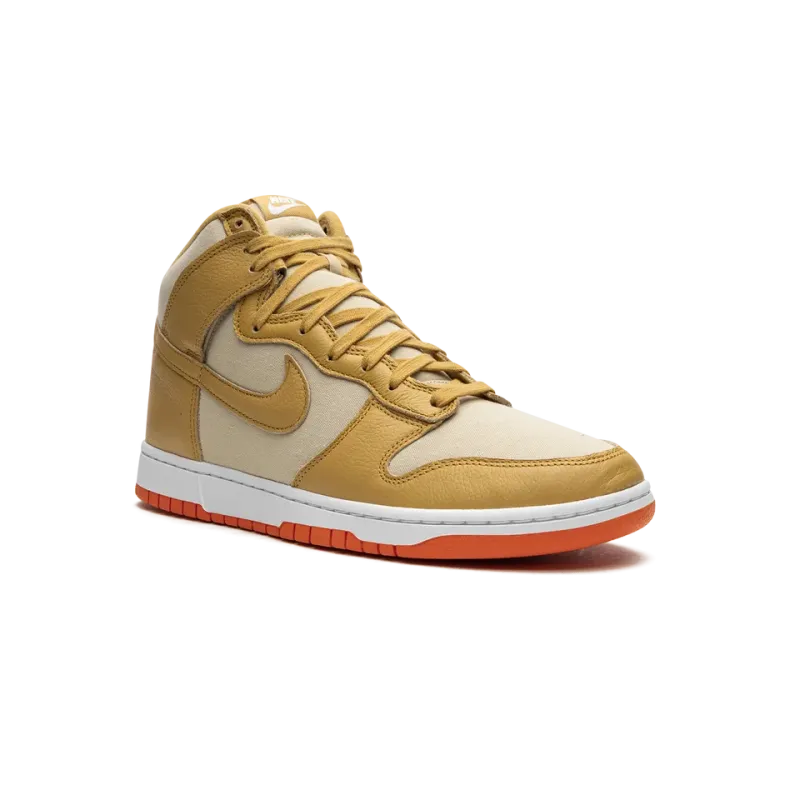 Nike Dunk High Gold Canvas Mens