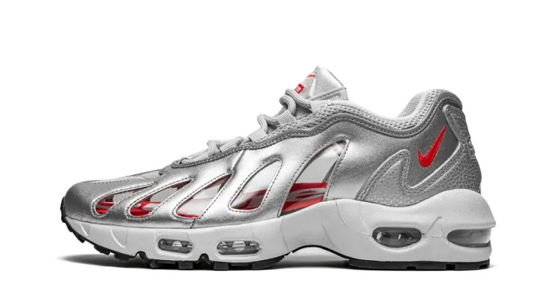 Supreme x Nike Air Max 96 Silver — The Retro Revival Every Sneakerhead Needs