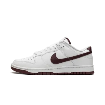 Nike Dunk Low Retro White Night Maroon Mens