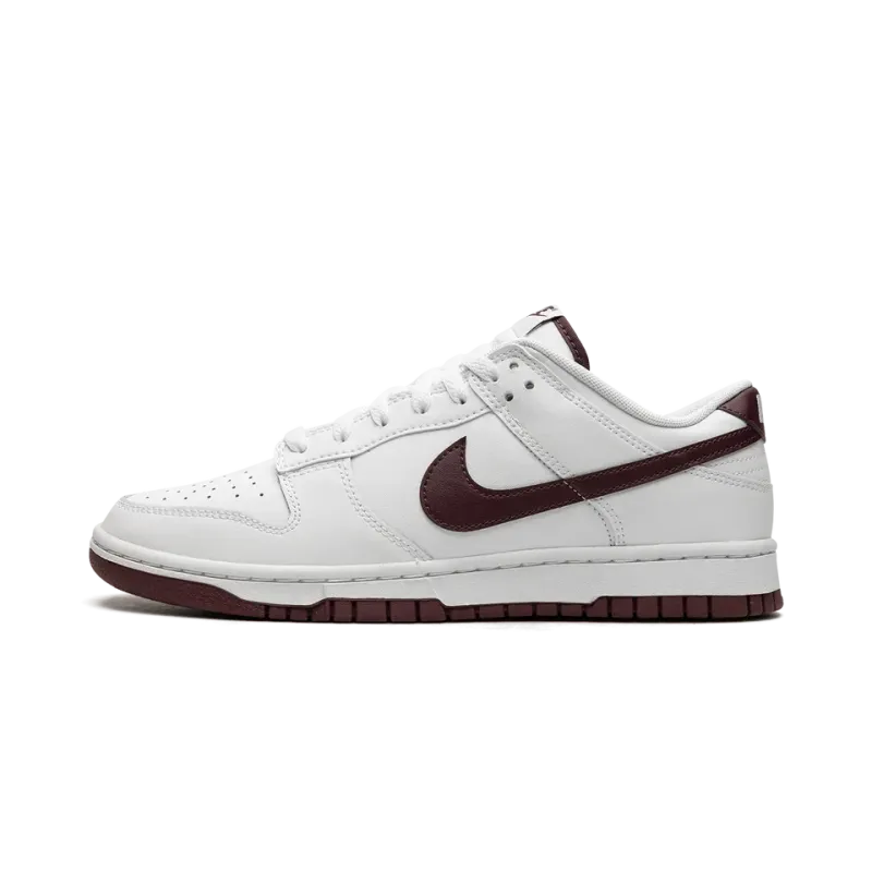 Nike Dunk Low Retro White Night Maroon Mens