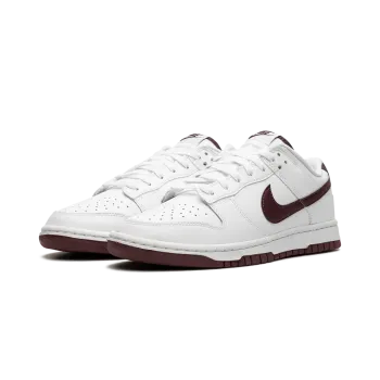 Nike Dunk Low Retro White Night Maroon Mens