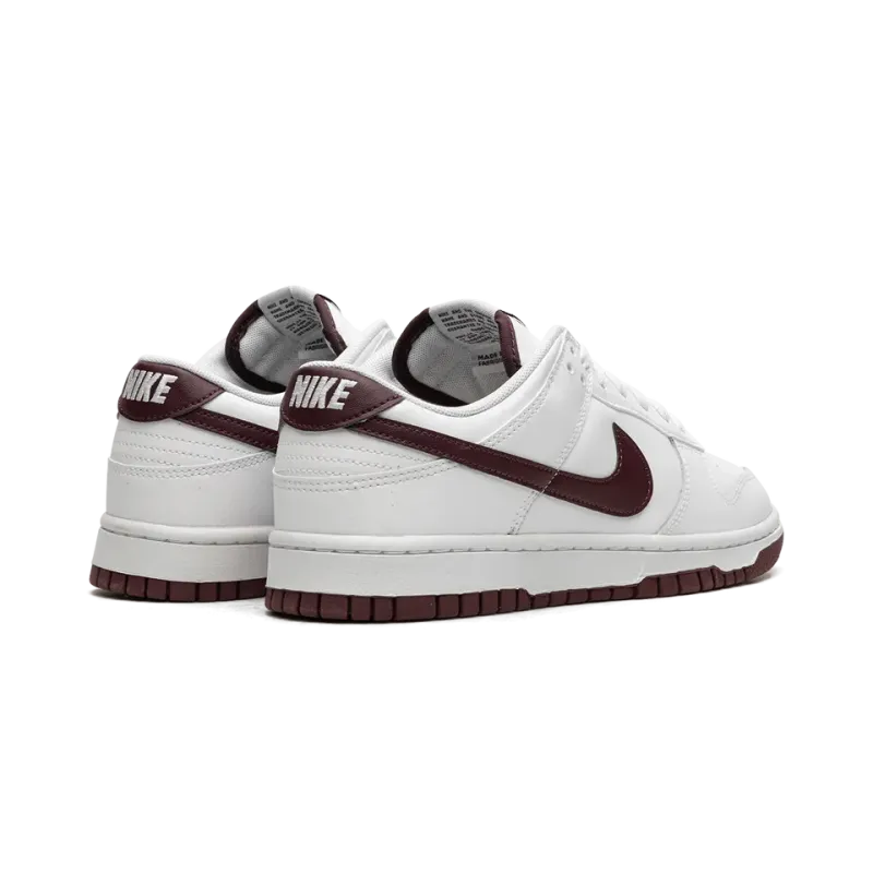 Nike Dunk Low Retro White Night Maroon Mens