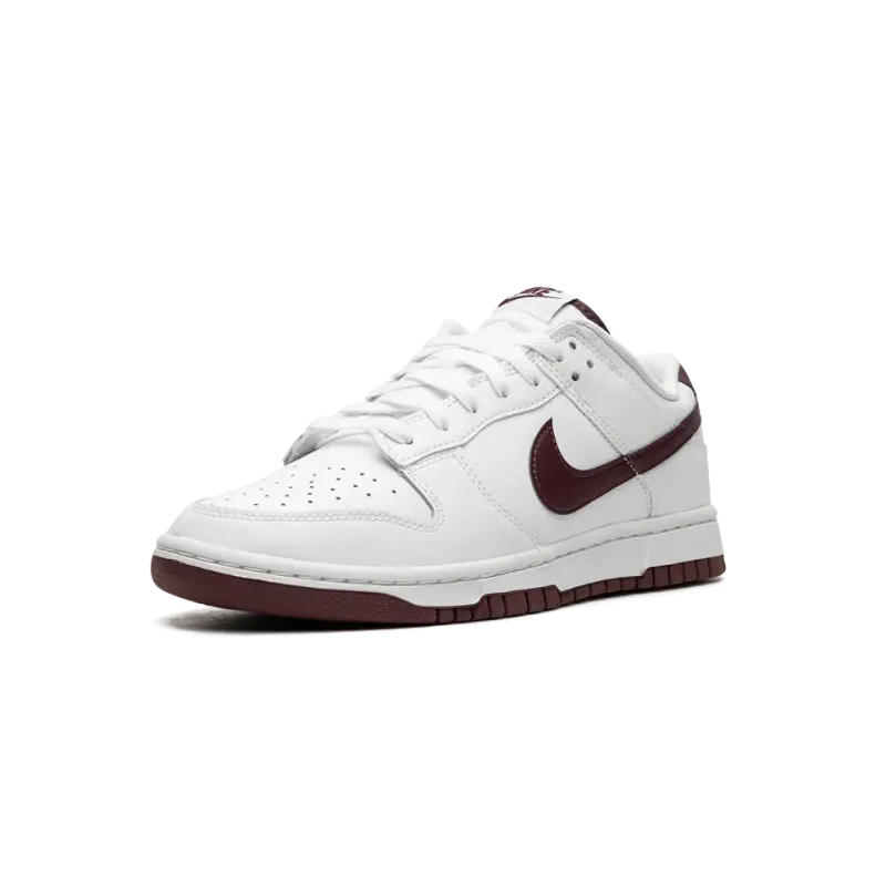 Nike Dunk Low Retro White Night Maroon Mens