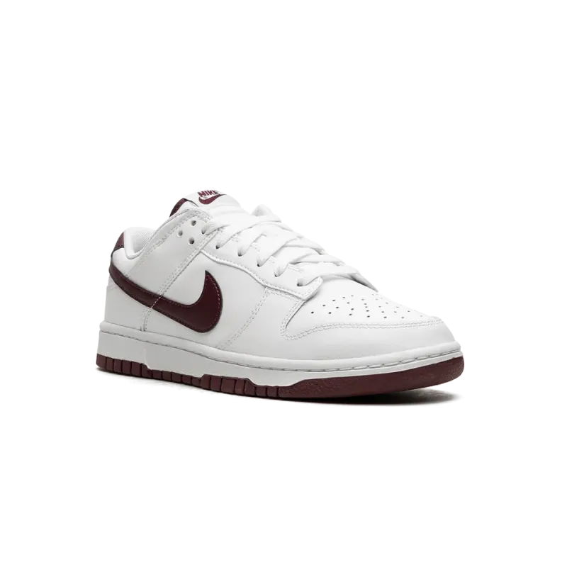 Nike Dunk Low Retro White Night Maroon Mens