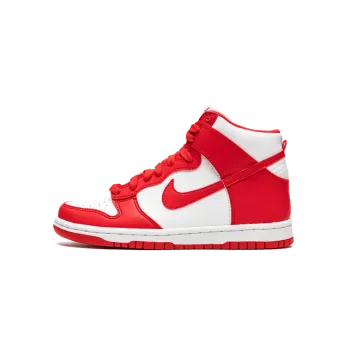 Nike Dunk High GS White / University Red Grade School