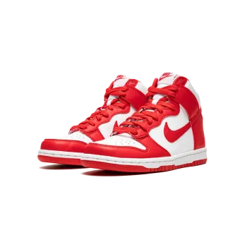 Nike Dunk High GS White / University Red Grade School