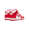 Nike Dunk High GS White / University Red Grade School