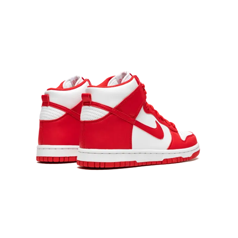 Nike Dunk High GS White / University Red Grade School