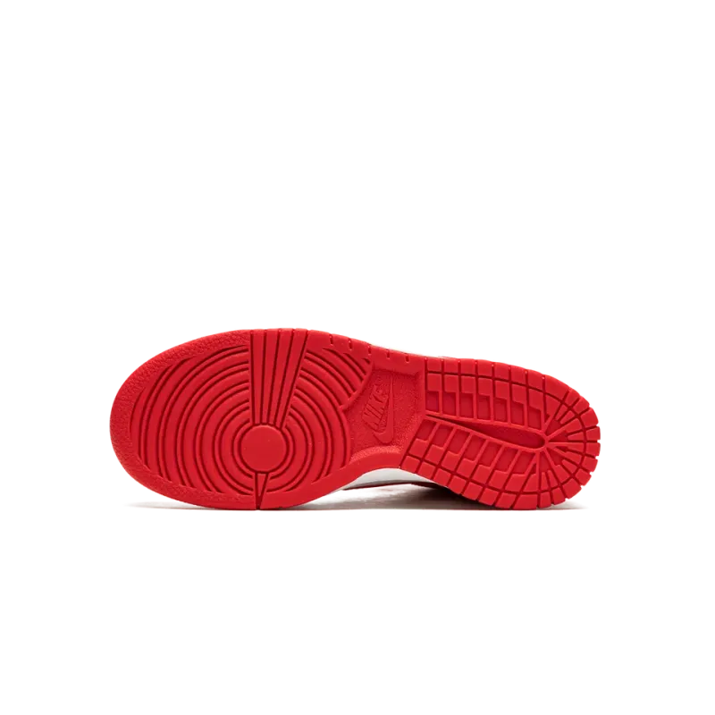 Nike Dunk High GS White / University Red Grade School