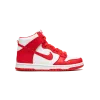 Nike Dunk High GS White / University Red Grade School