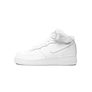 Nike Air Force 1 Mid GS Triple White Grade School
