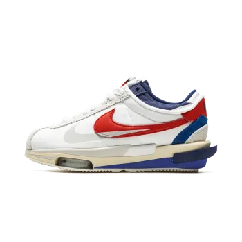 Nike Cortez 4.0 Sacai - White / Red / Blue Mens