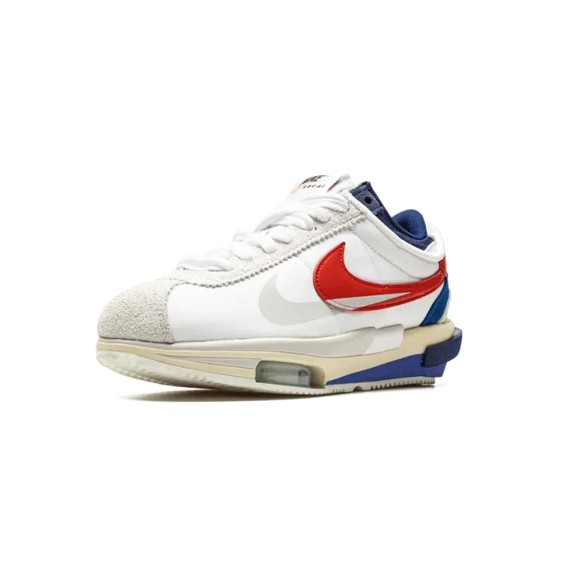 Nike Cortez 4.0 Sacai - White / Red / Blue Mens