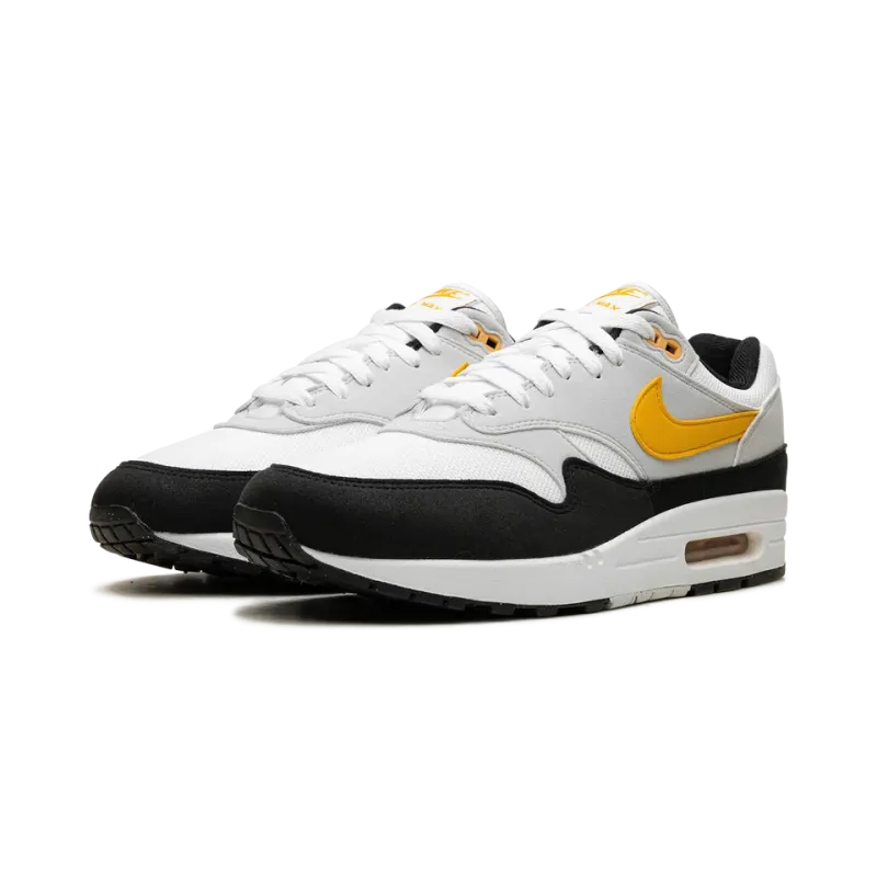 Nike Air Max 1 White / University Gold / Black Mens