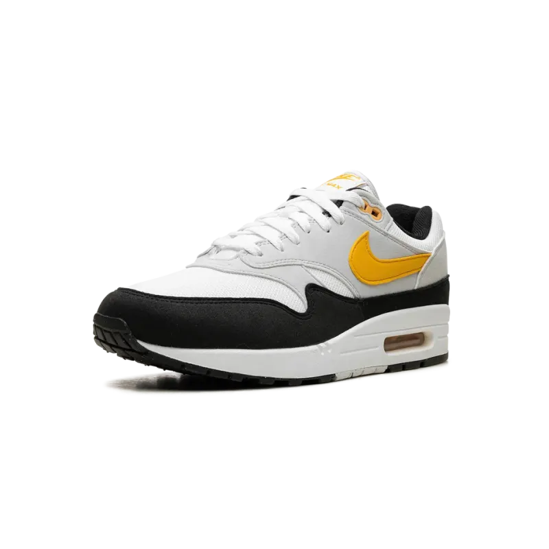 Nike Air Max 1 White / University Gold / Black Mens