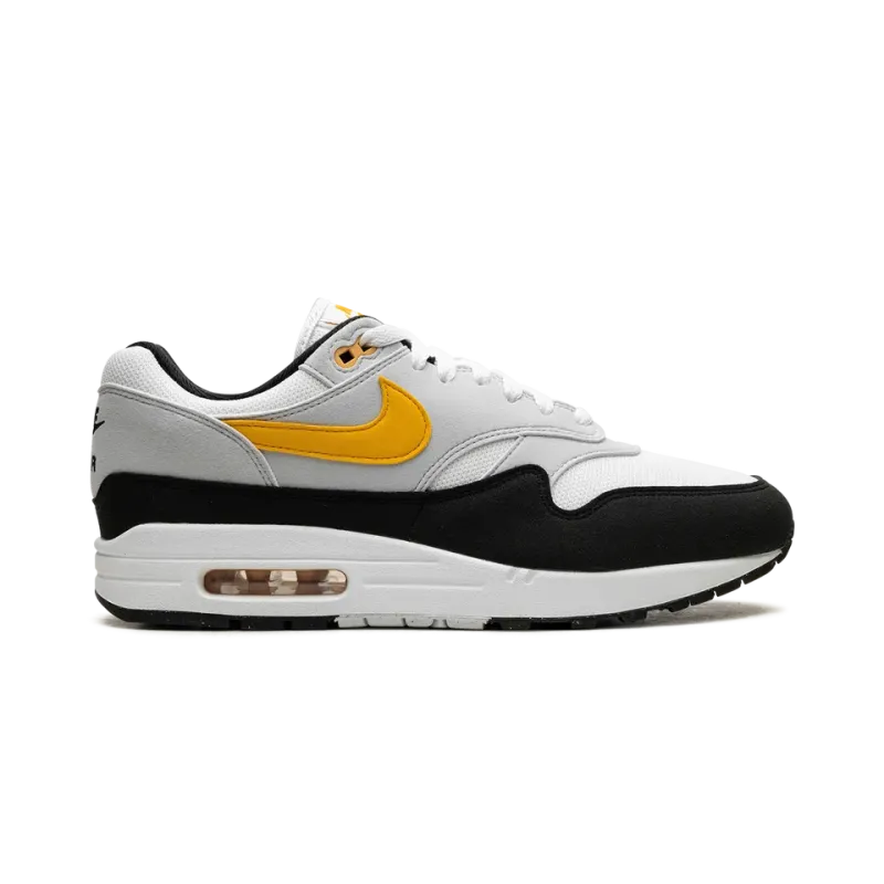 Nike Air Max 1 White / University Gold / Black Mens