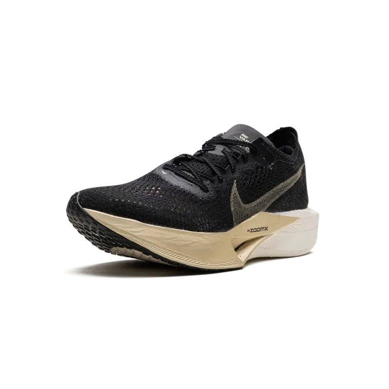 Nike ZoomX Vaporfly 3 Black Metallic Gold Grain Mens