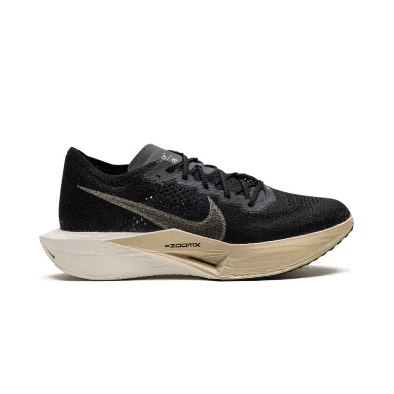 Nike ZoomX Vaporfly 3 Black Metallic Gold Grain Mens