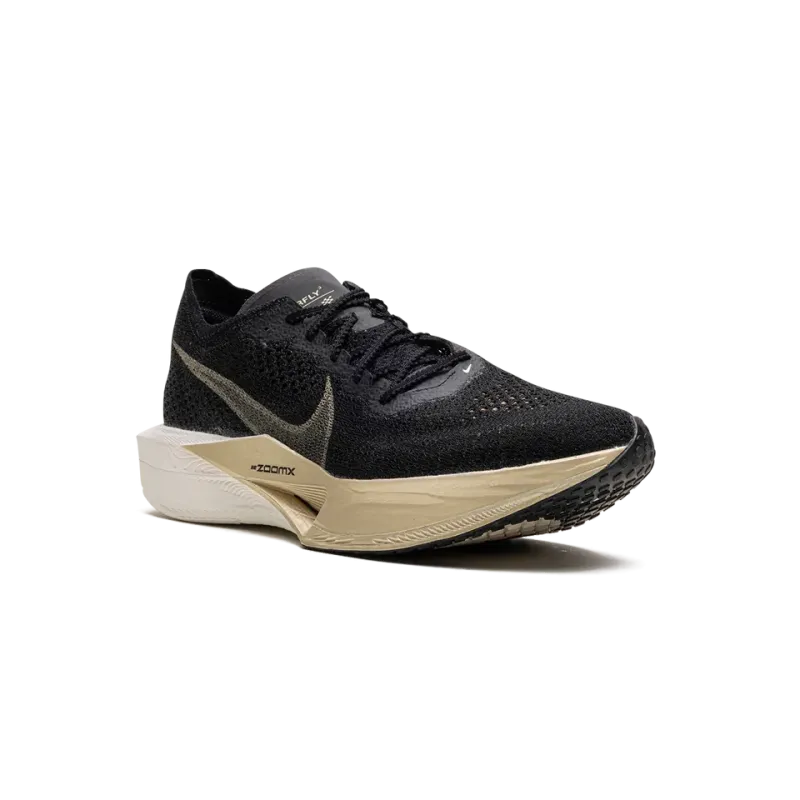 Nike ZoomX Vaporfly 3 Black Metallic Gold Grain Mens