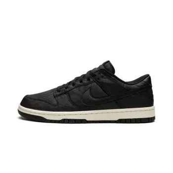 Nike Dunk Low Retro PRM Black Canvas Mens