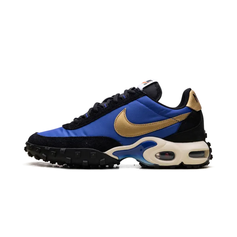 Nike Air Max Waffle Racer Hyper Blue / Metallic Gold Mens