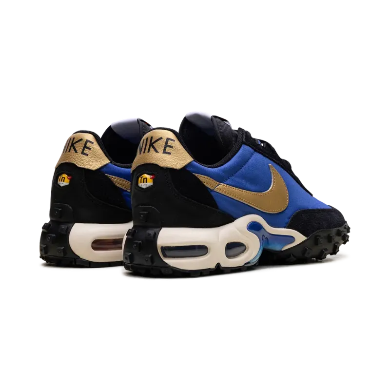 Nike Air Max Waffle Racer Hyper Blue / Metallic Gold Mens