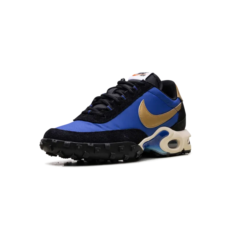 Nike Air Max Waffle Racer Hyper Blue / Metallic Gold Mens